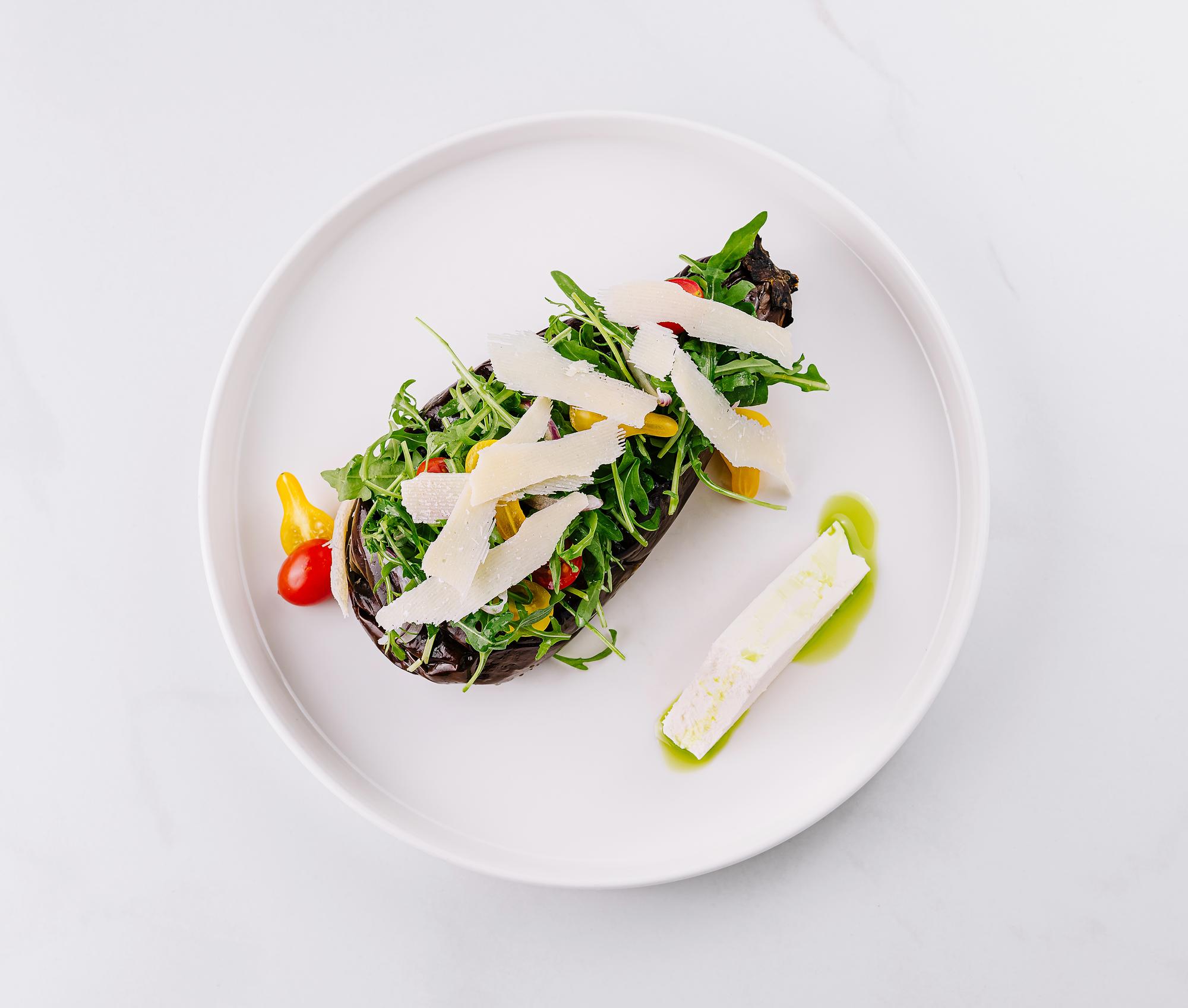 Clean plated vegetarian dish